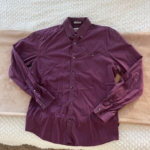 Men's Purple Button-Up Shirt